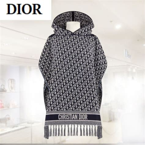 christian dior poncho logo|christian dior poncho coats.